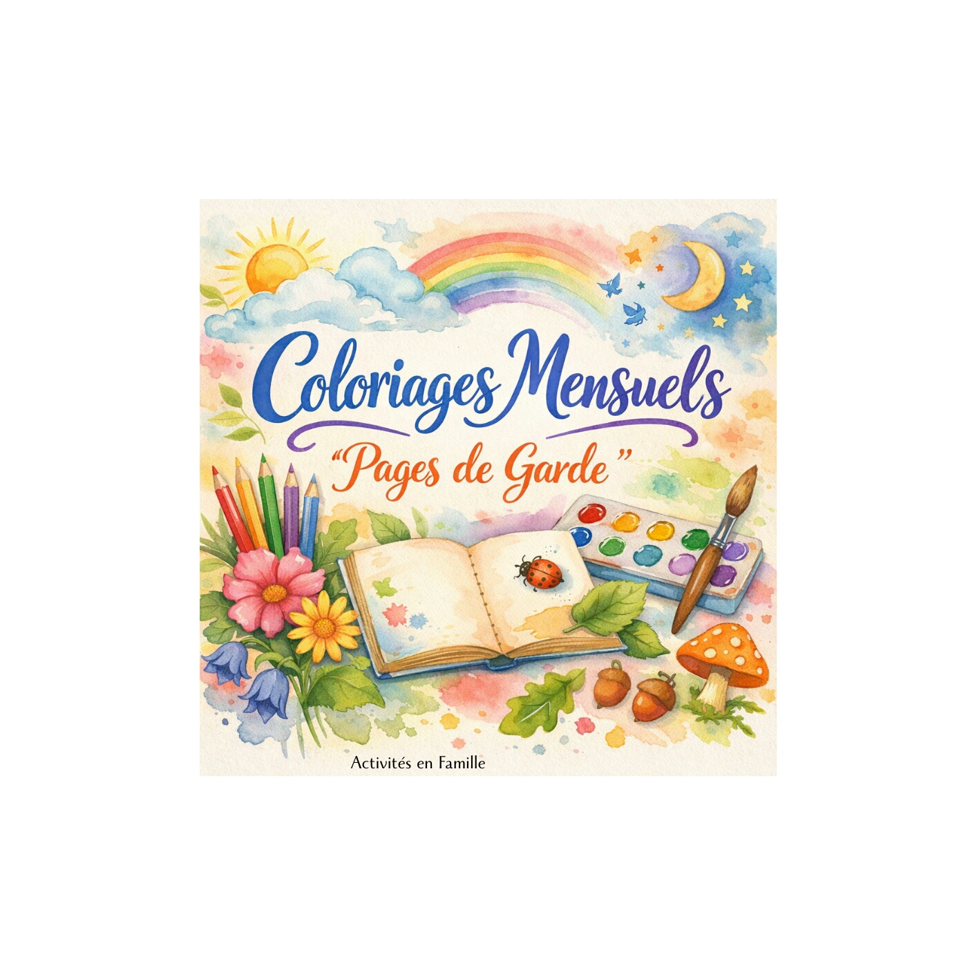 Coloriages Mensuels « Pages de Garde »