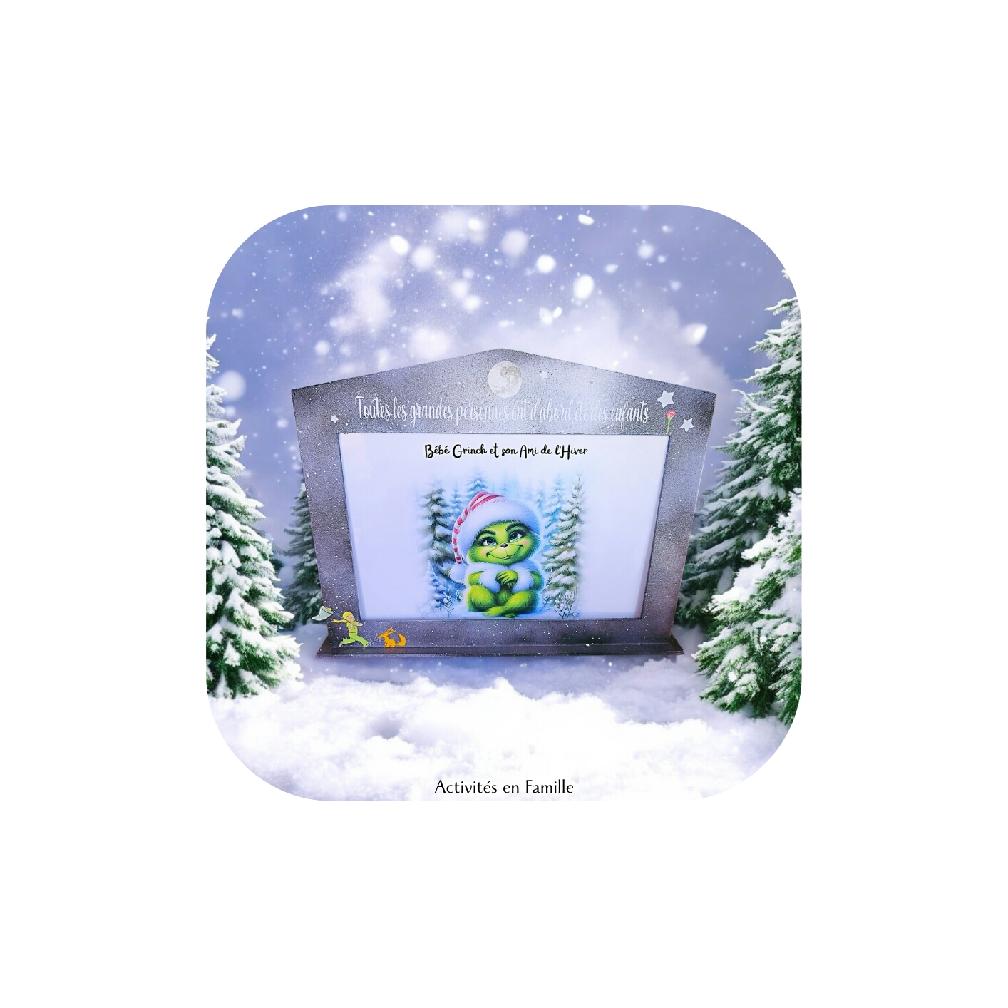 Histoire Kamishibaï  » Bébé Grinch et son Ami de l&rsquo;Hiver »