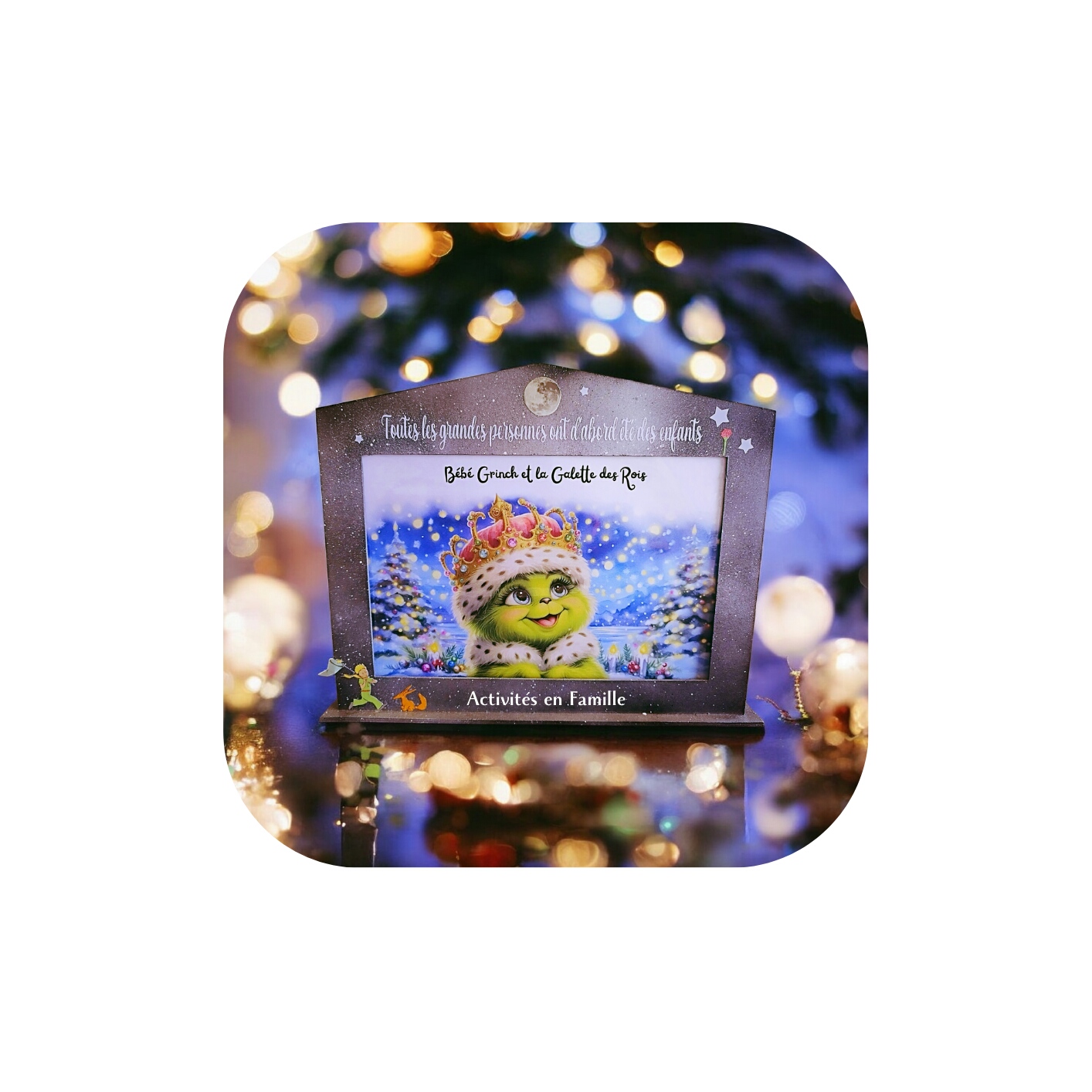 Histoire Kamishibaï  » Bébé Grinch et la Galette des Rois »
