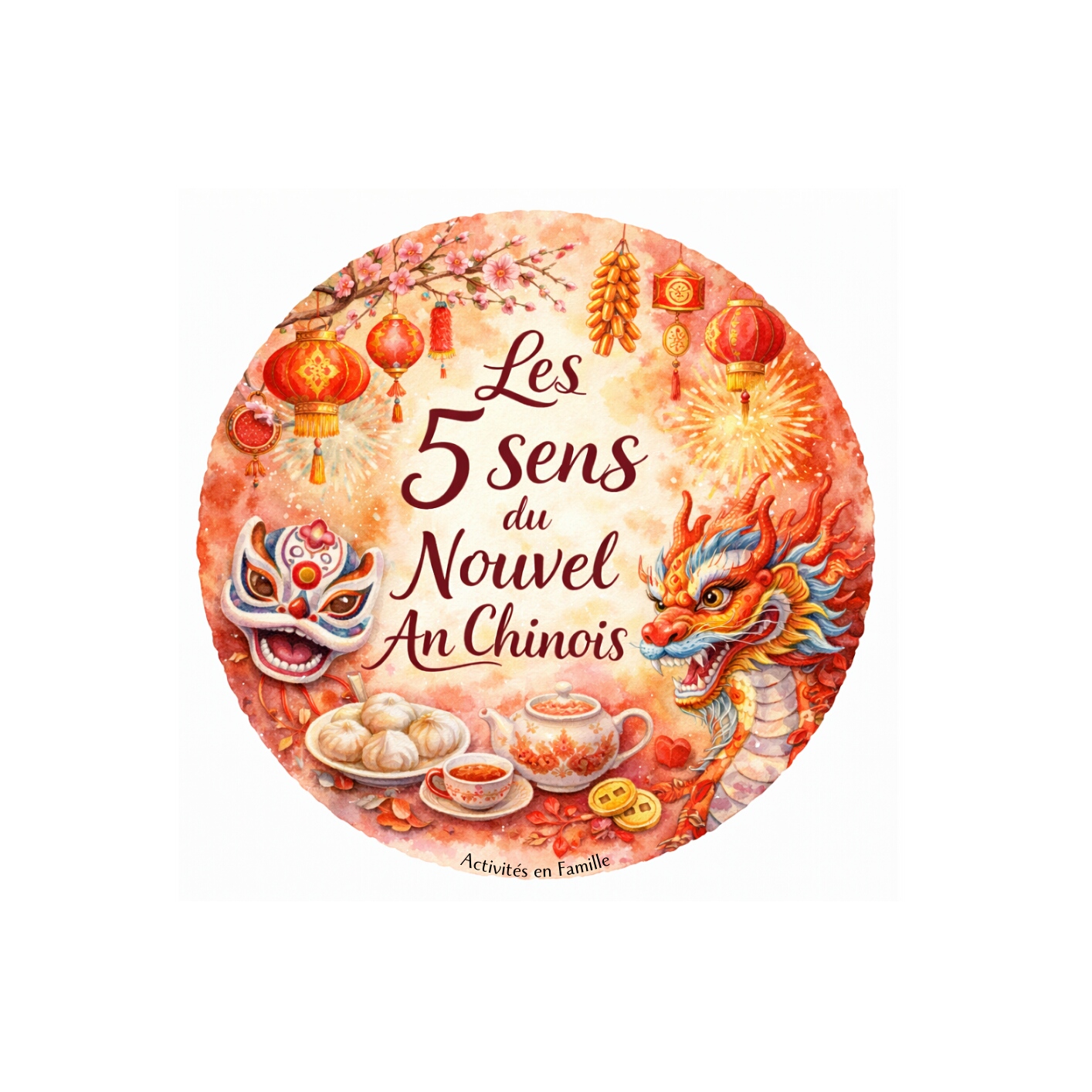 Livret des 5 sens du Nouvel An Chinois