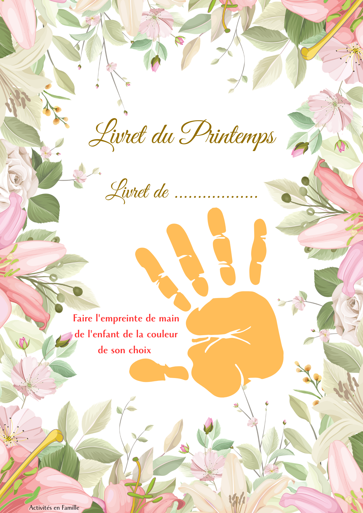 Livret du Printemps