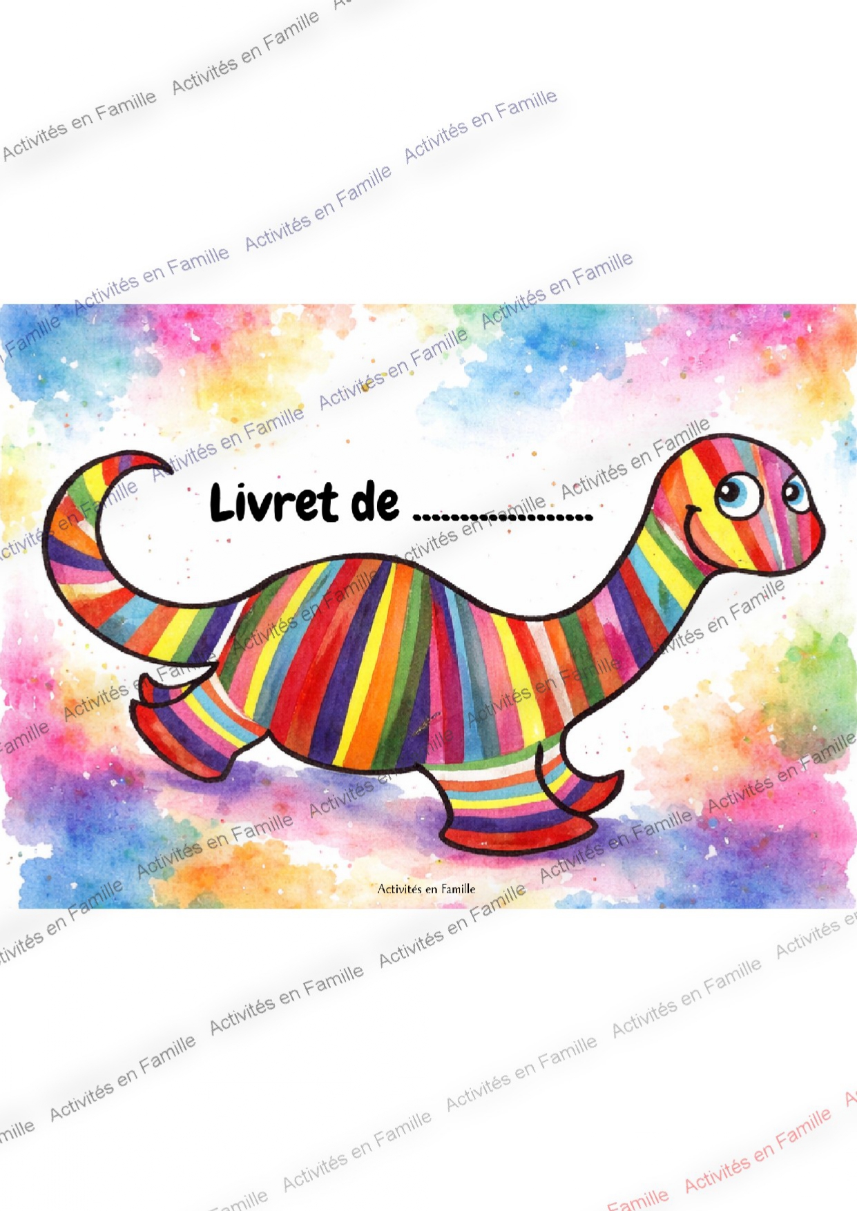 Livret Pop le Dinosaure « gratuit »