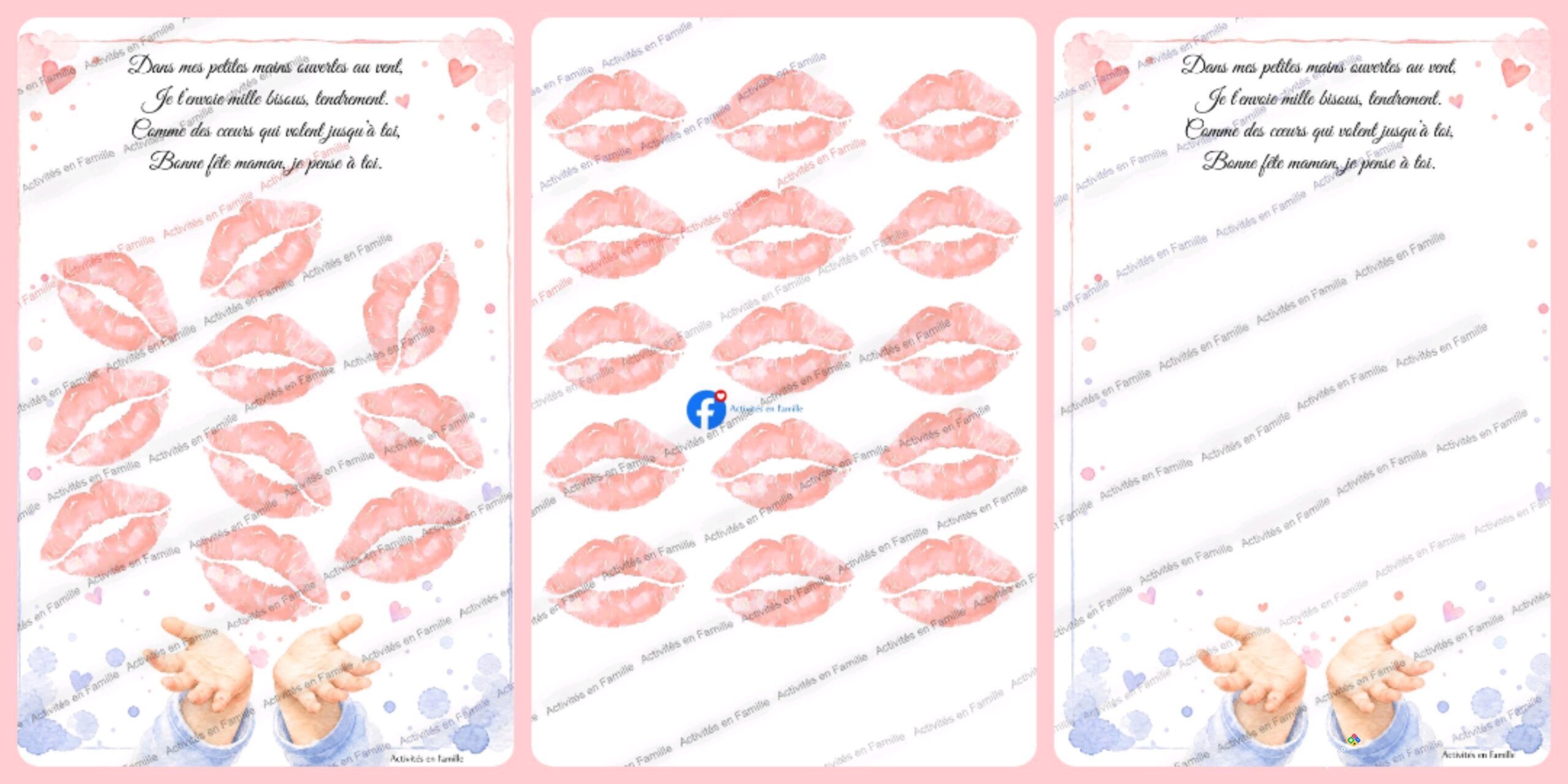 Mille bisous d&rsquo;amour pour maman