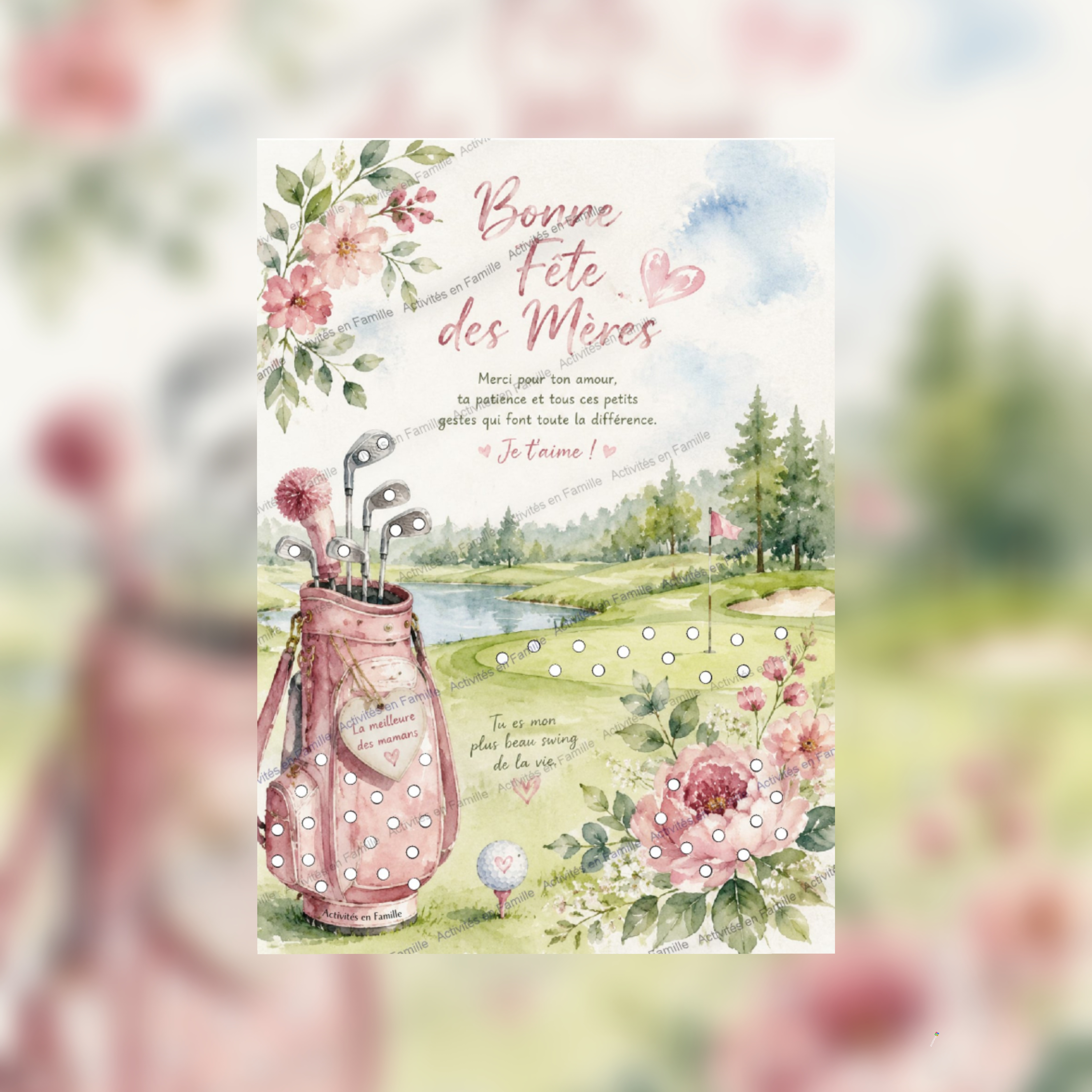Cadeau fête des mères pour maman golfeuse !