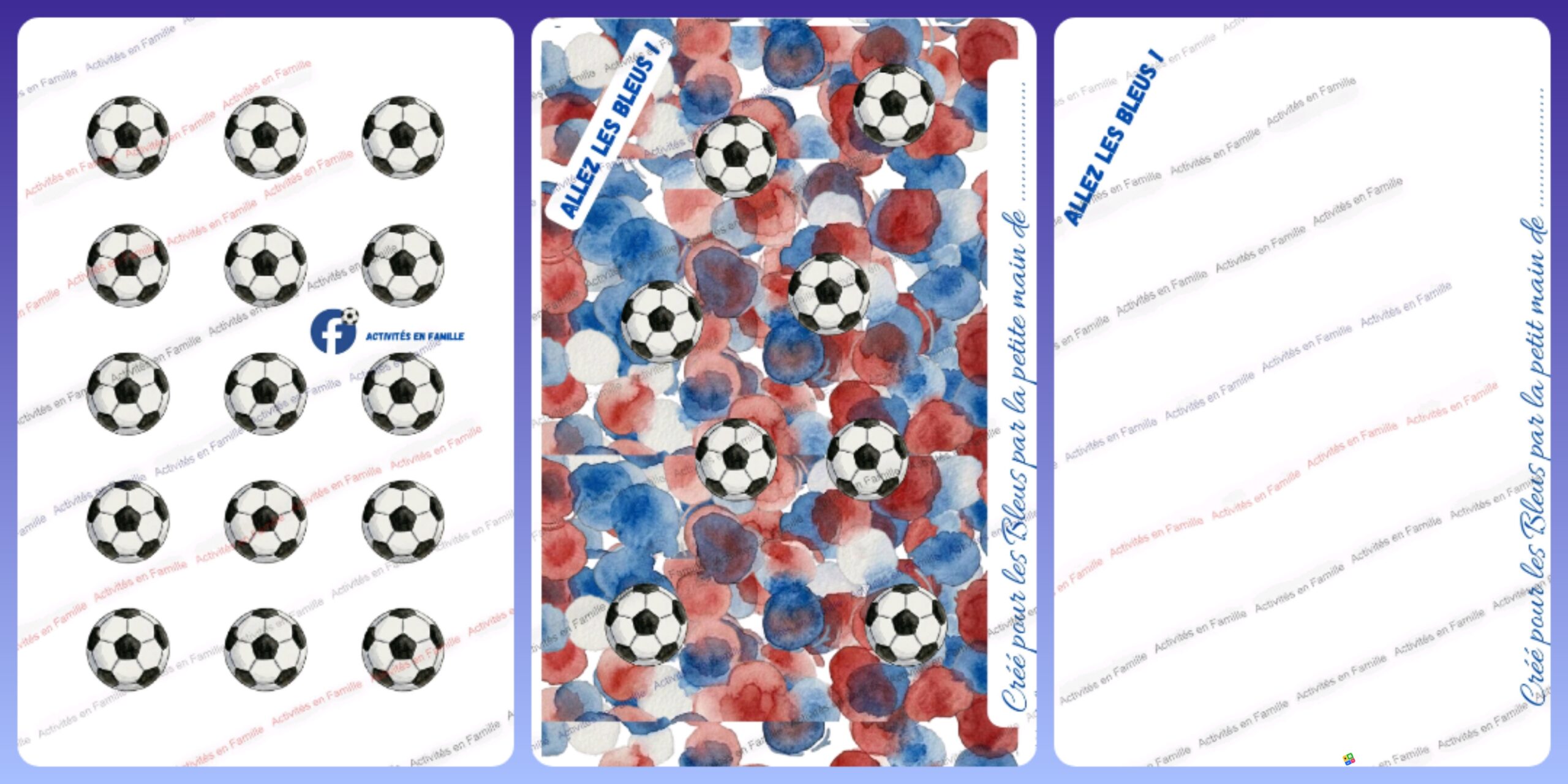 Coupe du Monde 2026 : Allez les Bleus ! L’activité peinture et collage pour les petits supporters