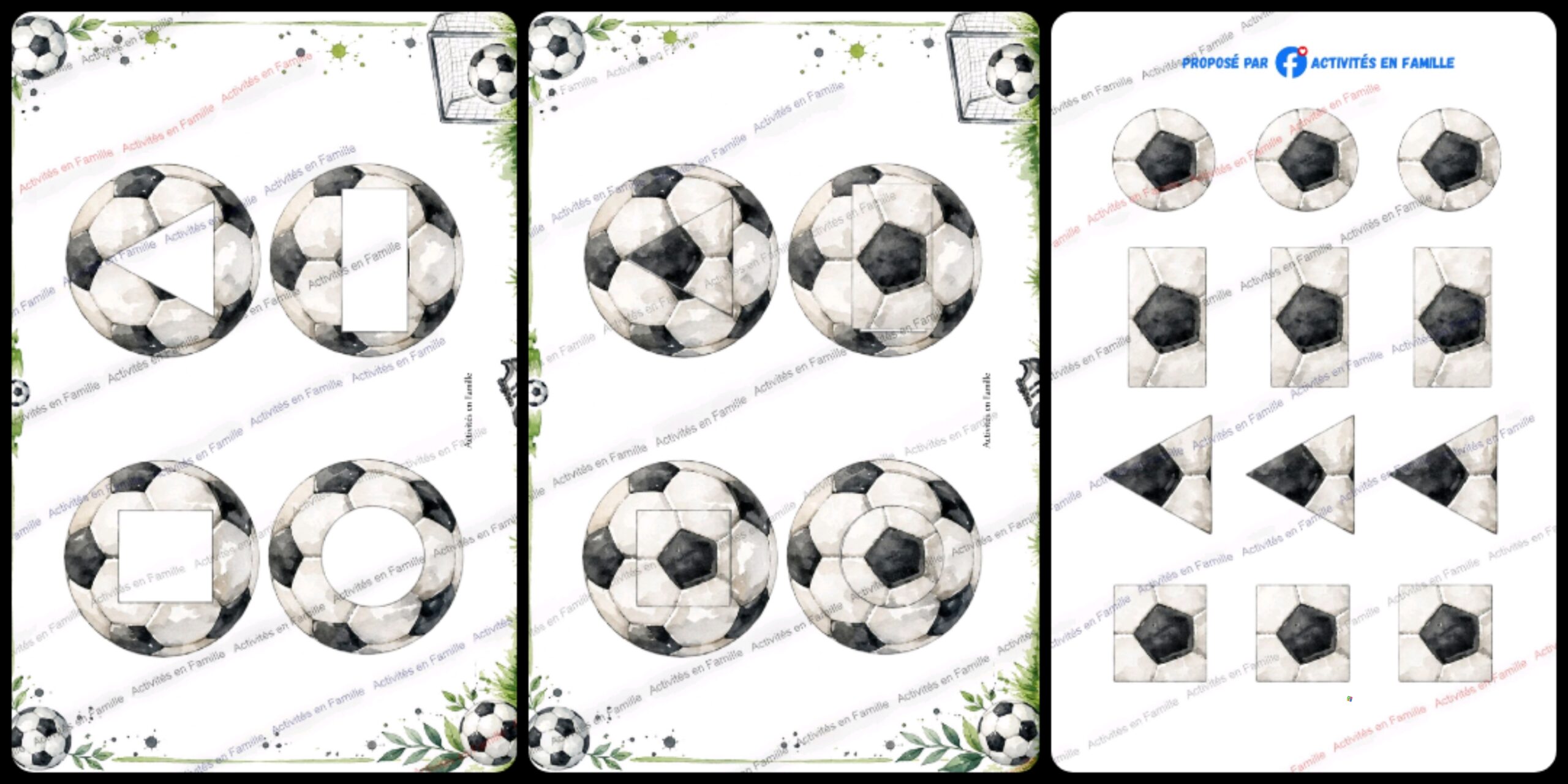 Géométrie du Foot : Associez les formes pour la Coupe du Monde !