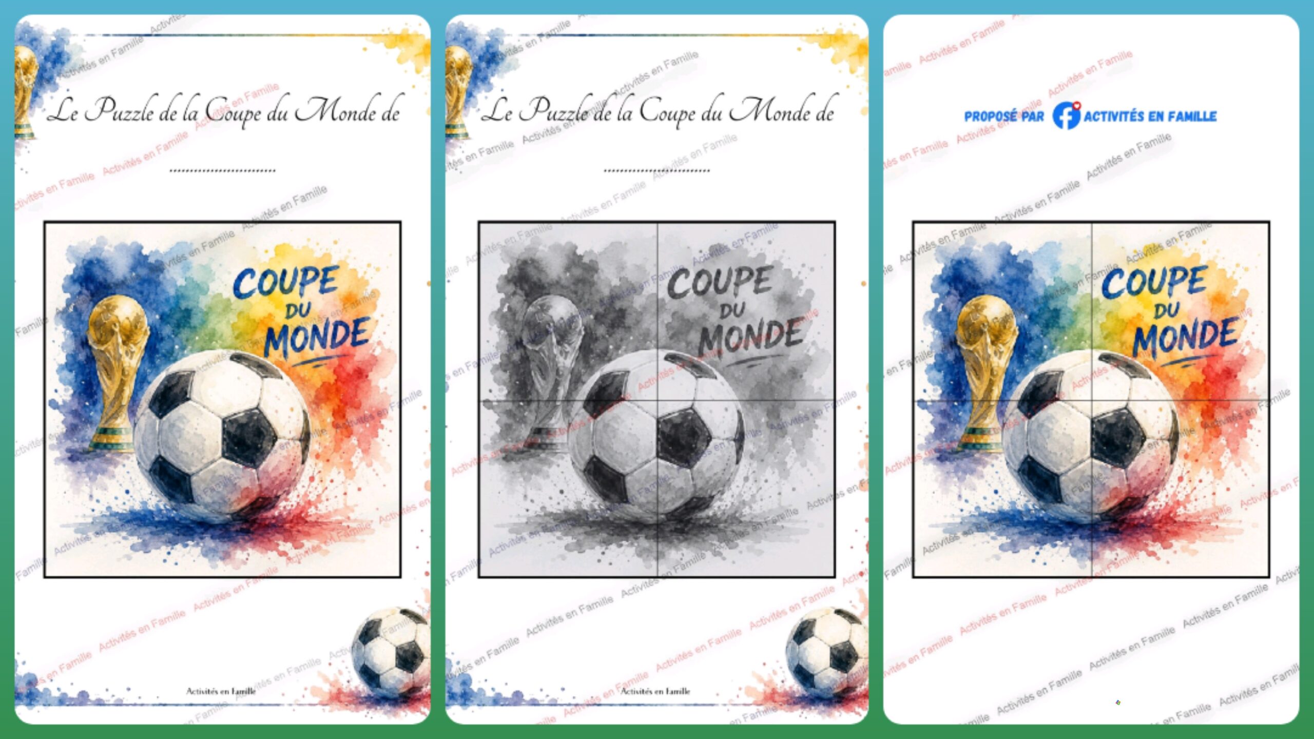 Puzzle Coupe du Monde : Reconstituez l&rsquo;affiche des champions !