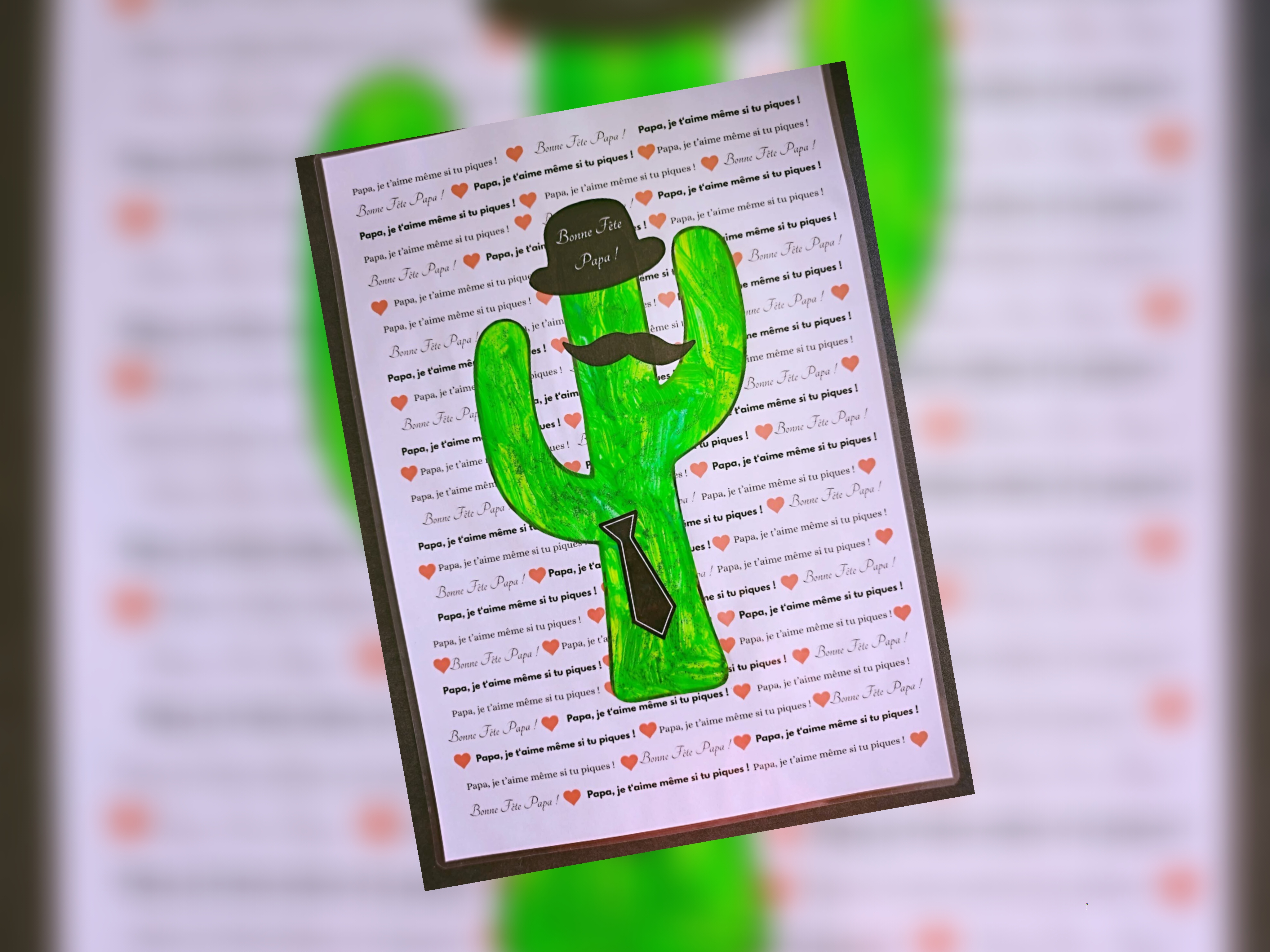 Cadeau Papa, Cactus Gentleman !