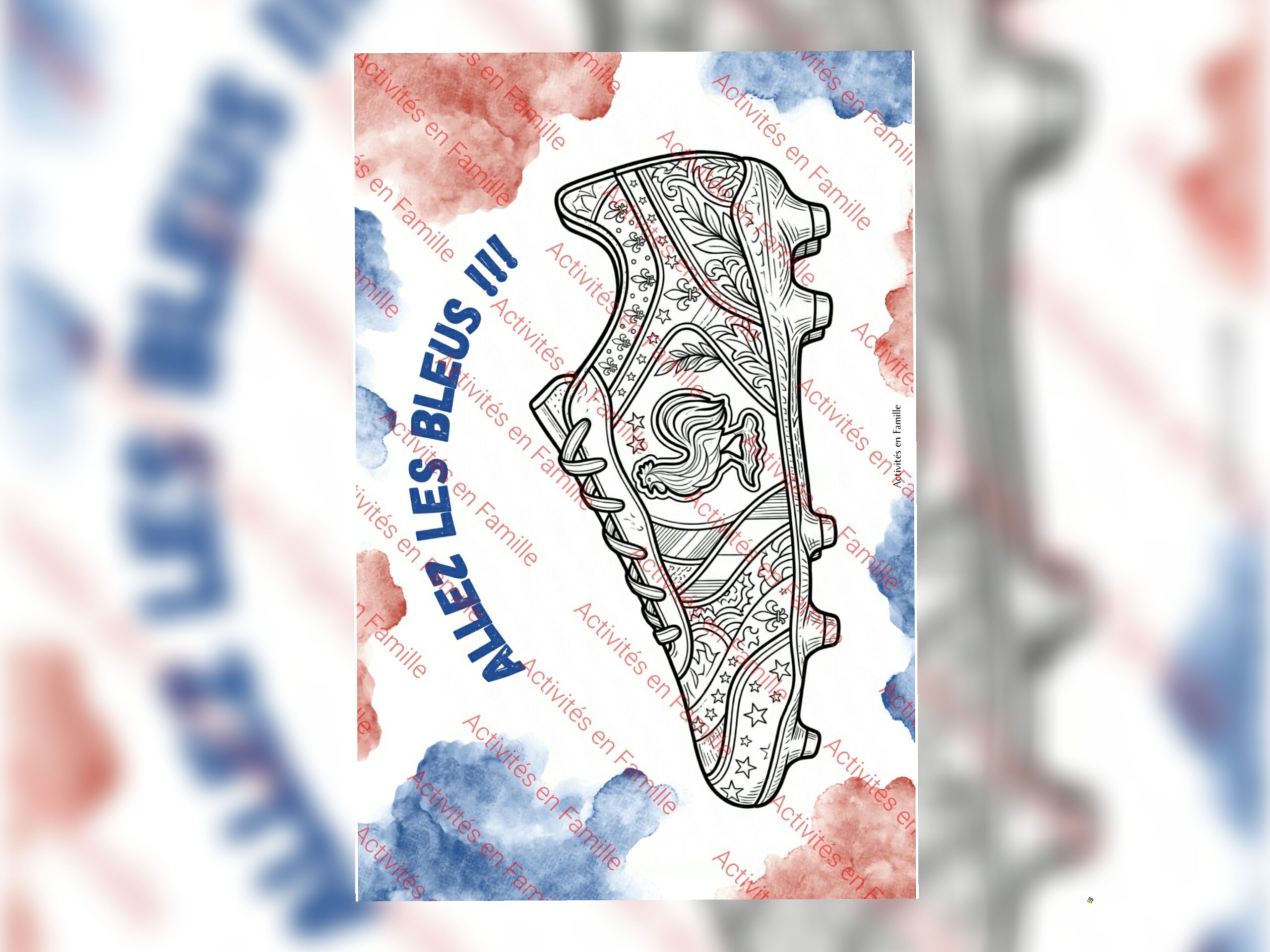 Mandala Foot : Coloriez le crampon des Bleus pour la Coupe du Monde !