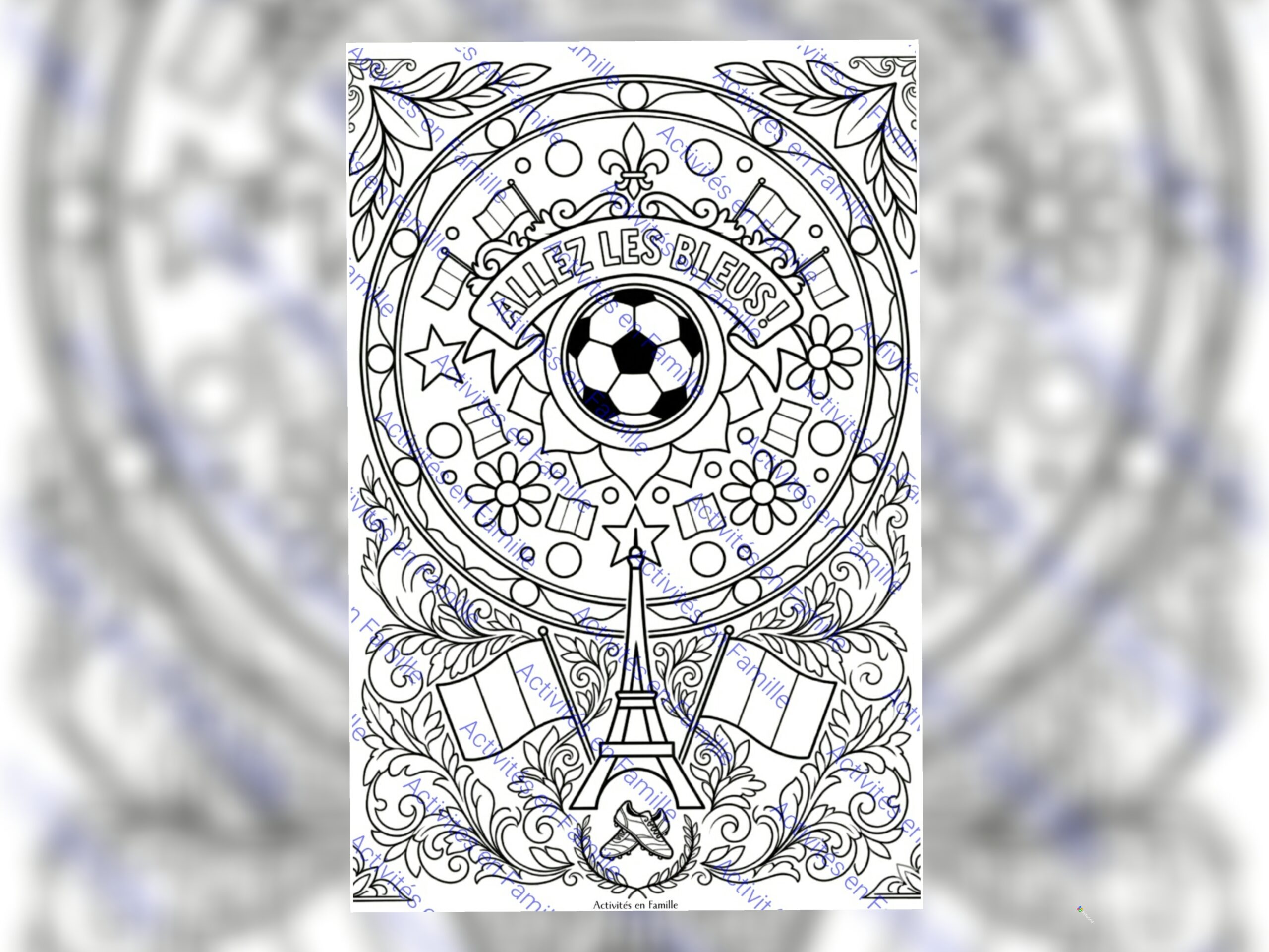 Grand Mandala Foot : Le coloriage géant des supporters !