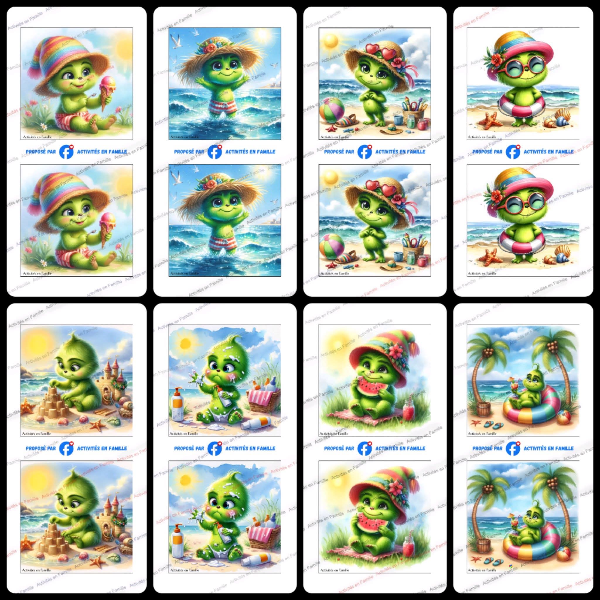 Memory de l&rsquo;été : Bébé Grinch part à la plage !