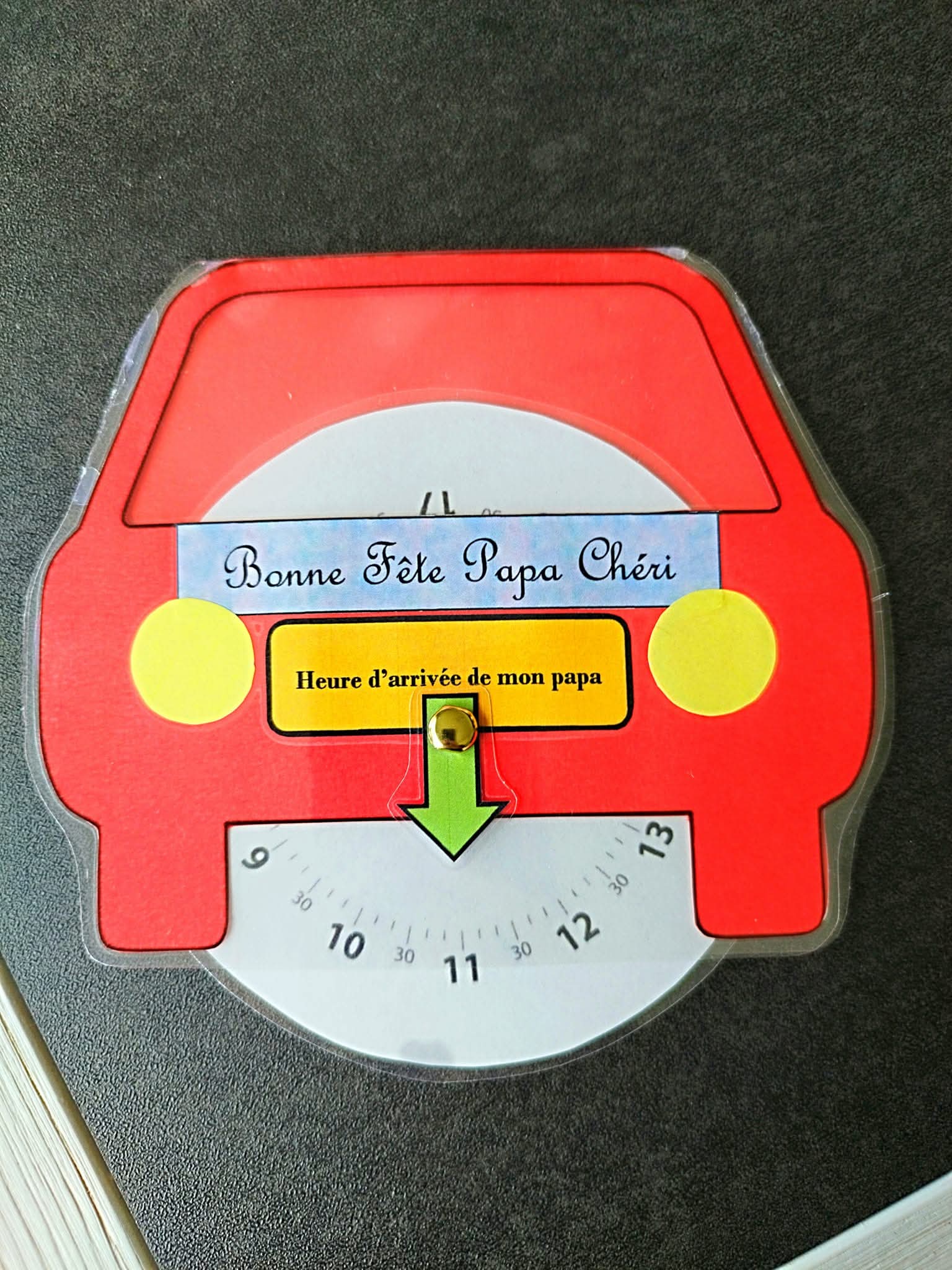 Fête des Pères : Le disque de stationnement « Papa Chéri » à fabriquer !