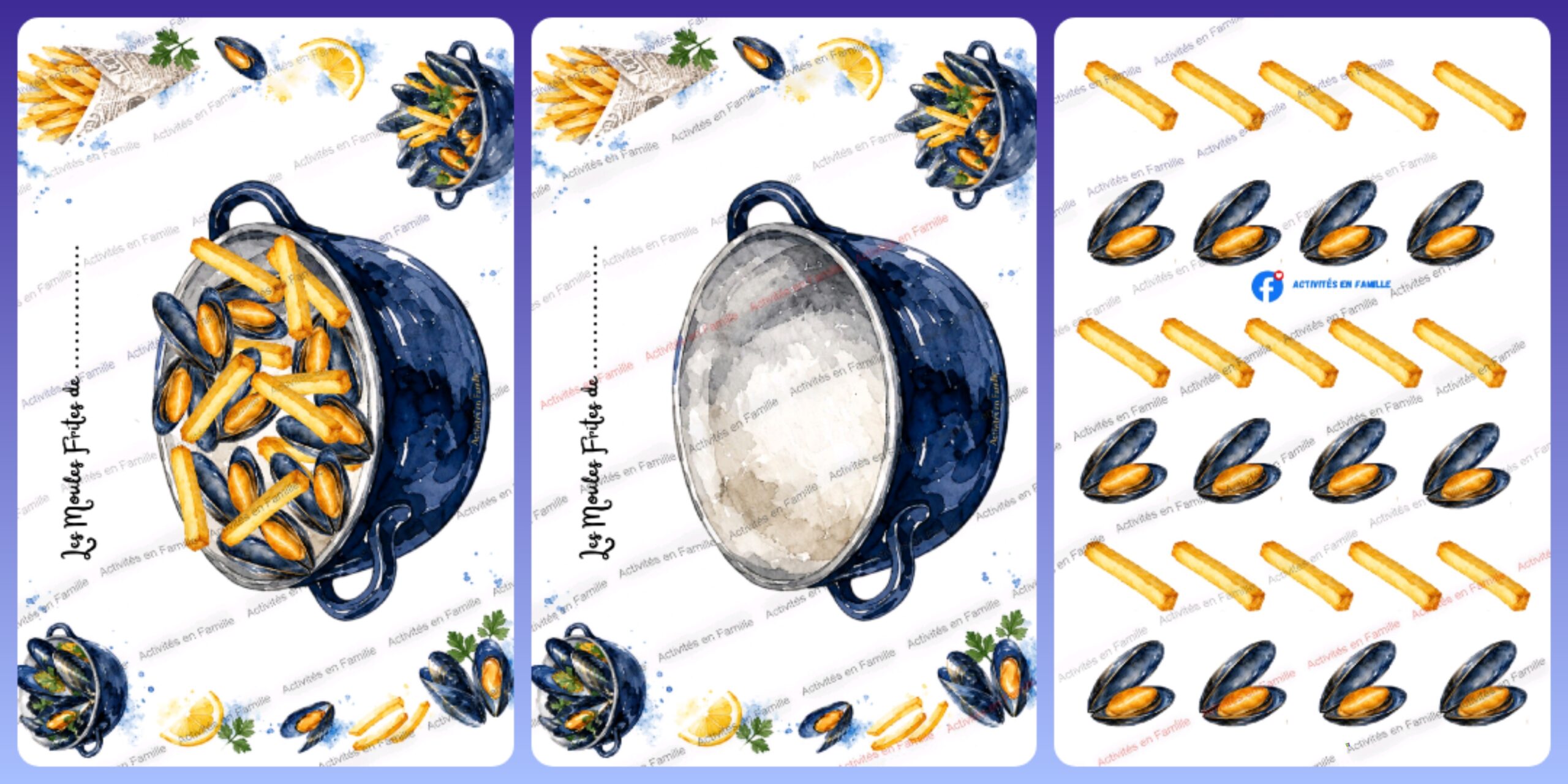 Les Moules-Frites de l&rsquo;Été : L&rsquo;atelier collage méga gourmand !