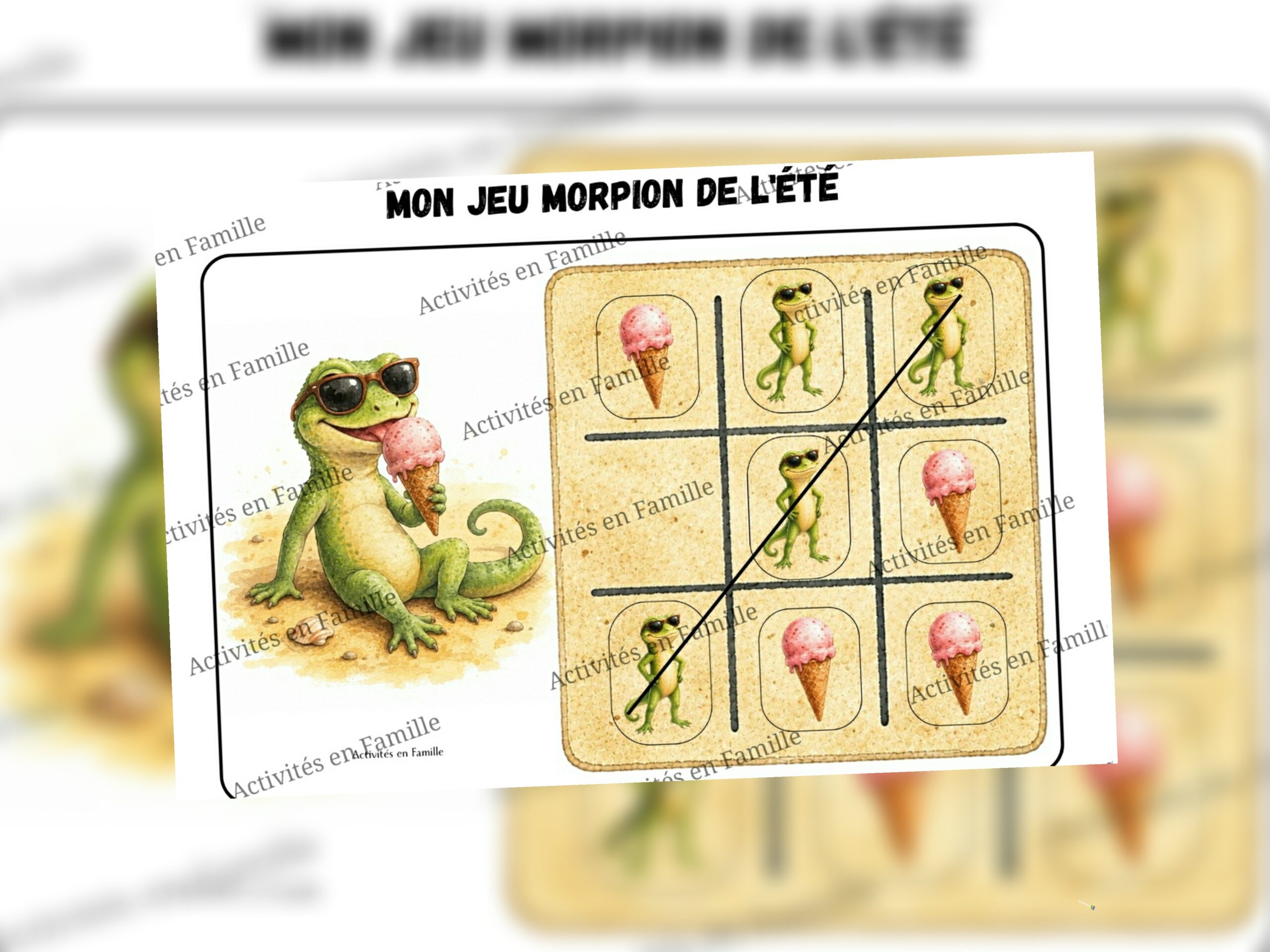 Mon Jeu Morpion de l&rsquo;Été : Le duel le plus frais des vacances !