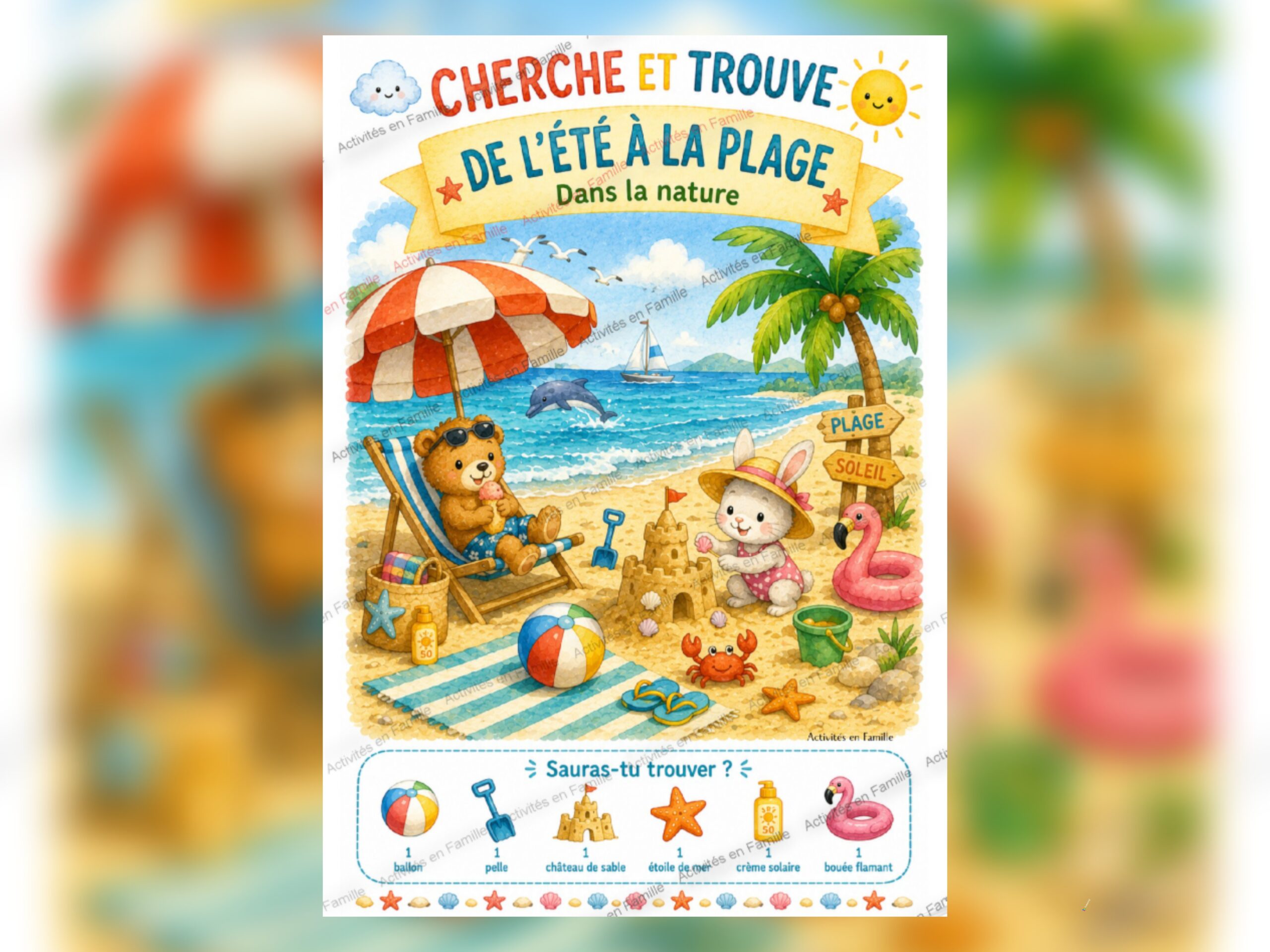 Cherche et Trouve de l&rsquo;Été : Cap sur la plage !