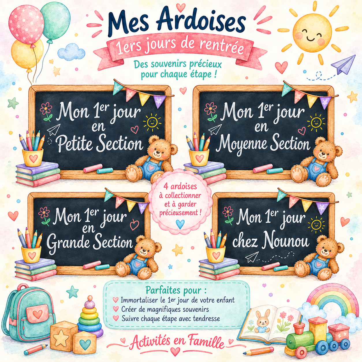 Mes Premiers Pas : Les Panneaux Souvenirs de la Rentrée !