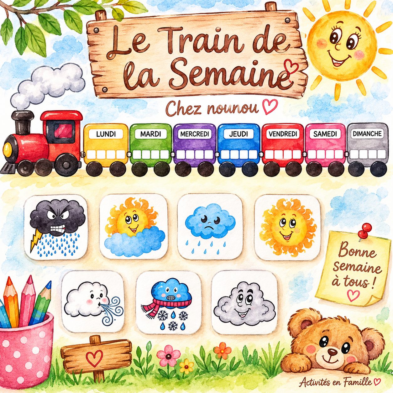 Météo & Présence : En route dans le Train de la Semaine !