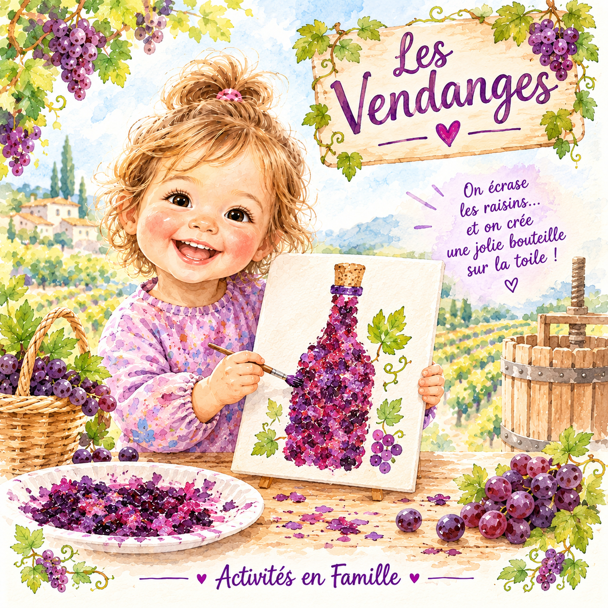 Tuto Créatif d&rsquo;Automne : « Mon Premier Millésime » !