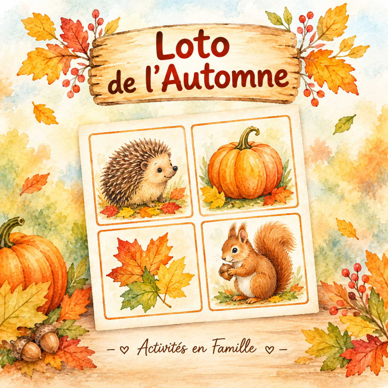 Mon Premier Loto de l’Automne : Spécial Tout-Petits